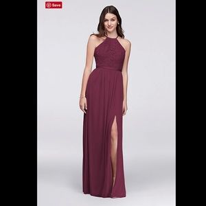 David’s Bridal Wine Bridesmaid Dress Size 22